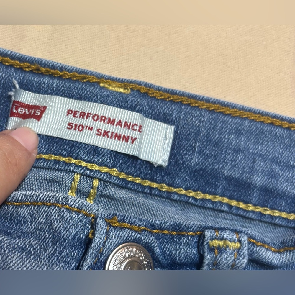 LOT of 2 Levi's Boys Jeans Adjustable Waist 510 & 511? Sz 6 &‎ Sz 5P Skinny - Picture 4 of 16